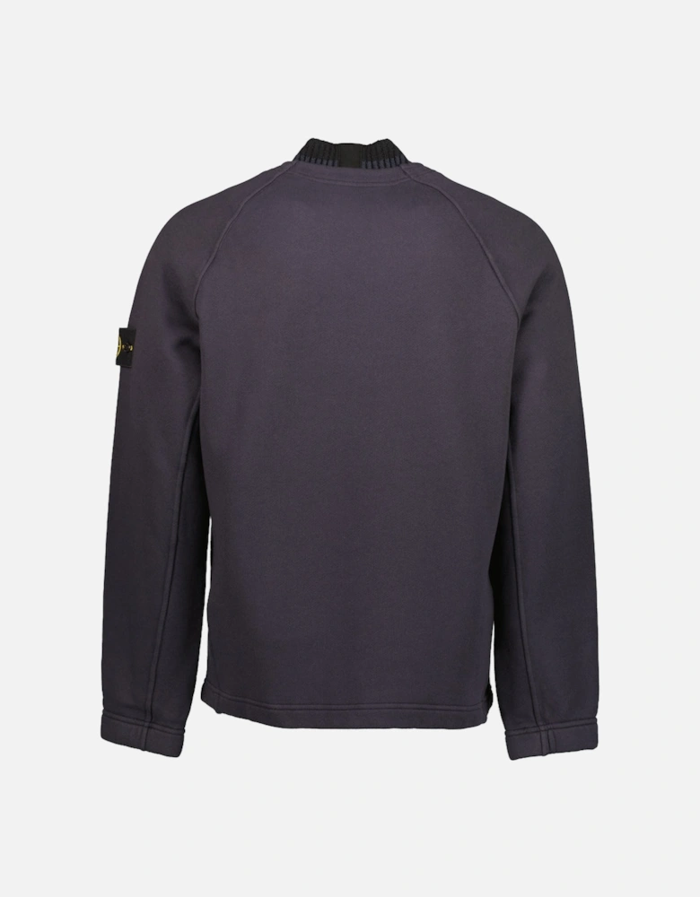 Organic Cotton Diagonal Fleece Sweatshirt