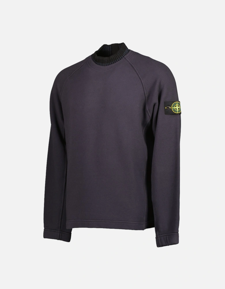 Organic Cotton Diagonal Fleece Sweatshirt