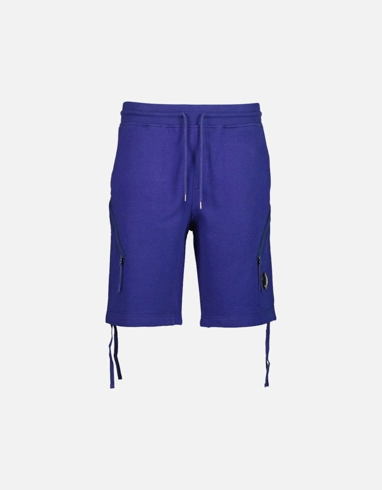 Diagonal Fleece Lens Sweat Shorts