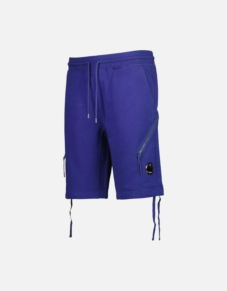 Diagonal Fleece Lens Sweat Shorts