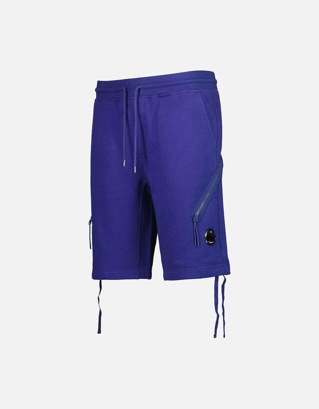 Diagonal Fleece Lens Sweat Shorts