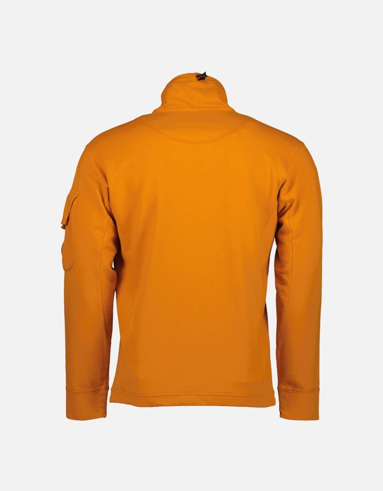 Light Fleece Polo Collar Lens Sweatshirt