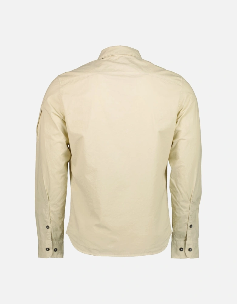 Gabardine Zip Up Lens Overshirt