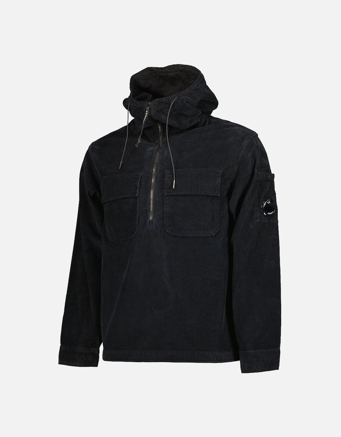 Stretch Corduroy Hooded Lens Overshirt