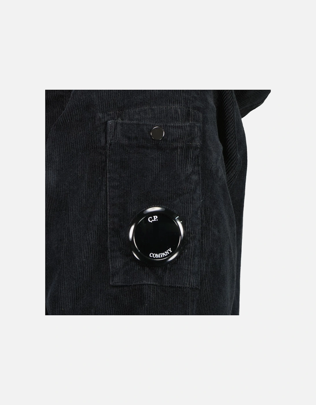 Stretch Corduroy Hooded Lens Overshirt