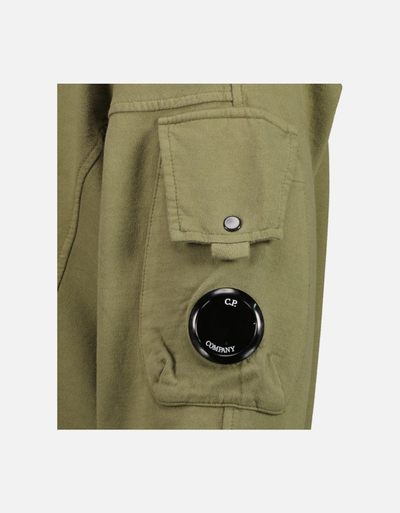 Light Fleece Polo Collar Lens Sweatshirt