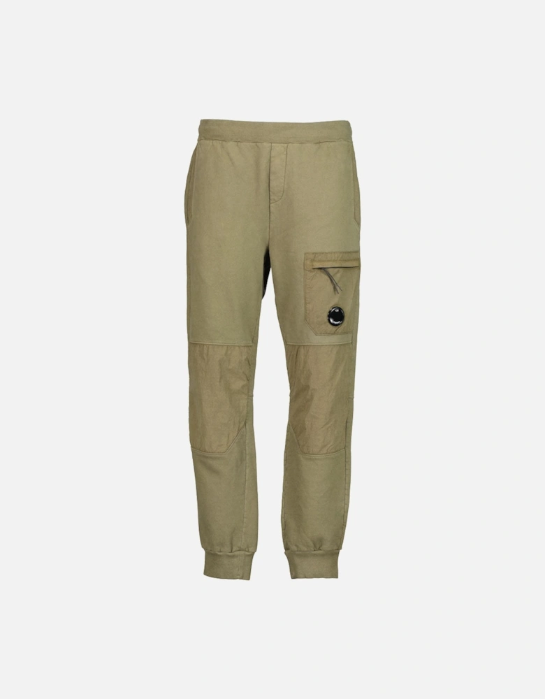 Diagonal Fleece Mixed Lens Sweat Pants