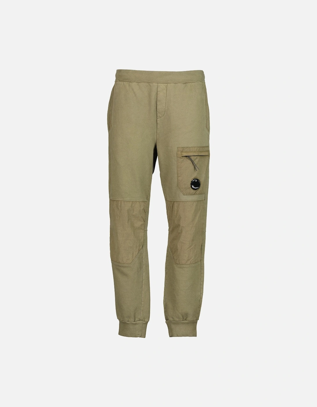 CP Company CP Company Men's Diagonal Fleece Mixed Lens Sweat Pants - Grey