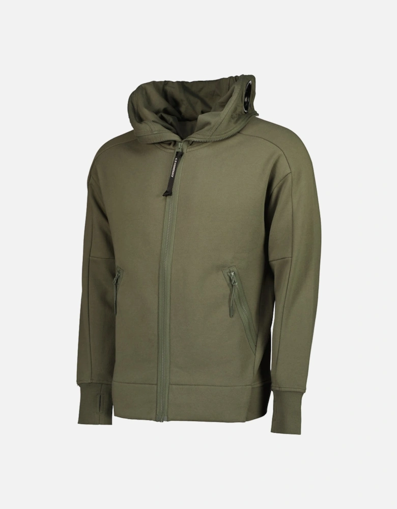 Hooded Explorer Goggle Zip Up Sweatshirt