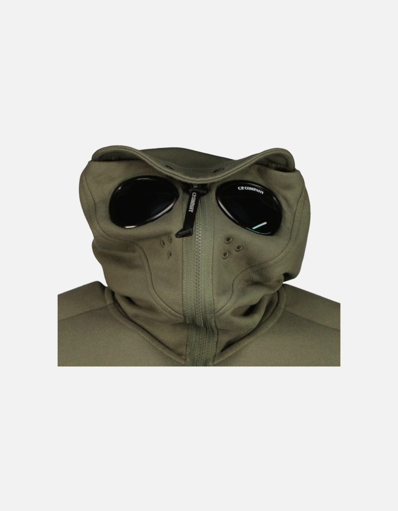 Hooded Explorer Goggle Zip Up Sweatshirt