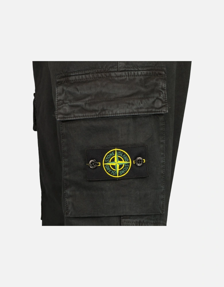 Stretch Cotton 'OLD' Effect Cargo Pants