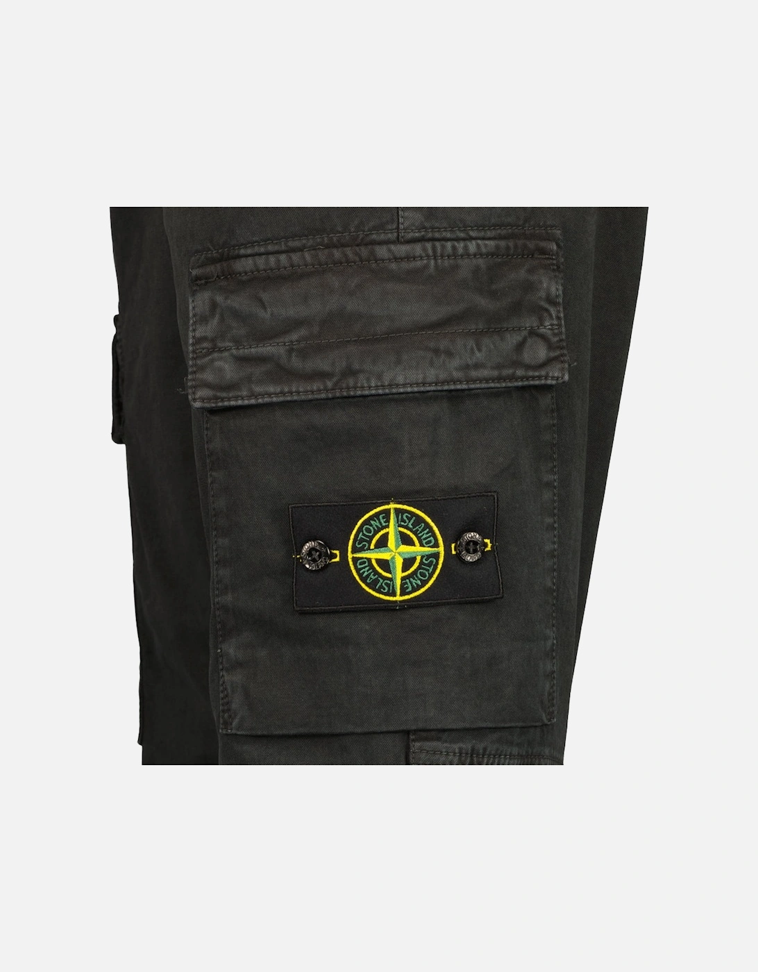 Stretch Cotton 'OLD' Effect Cargo Pants