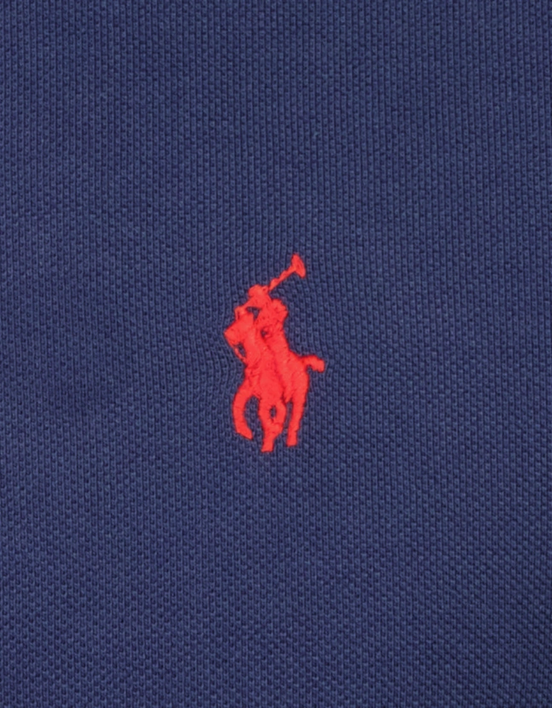 Custom Slim Fit Mesh Polo Shirt