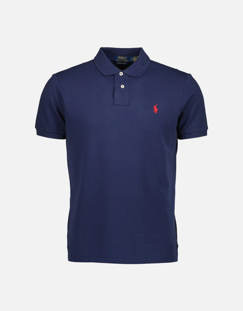 Custom Slim Fit Mesh Polo Shirt