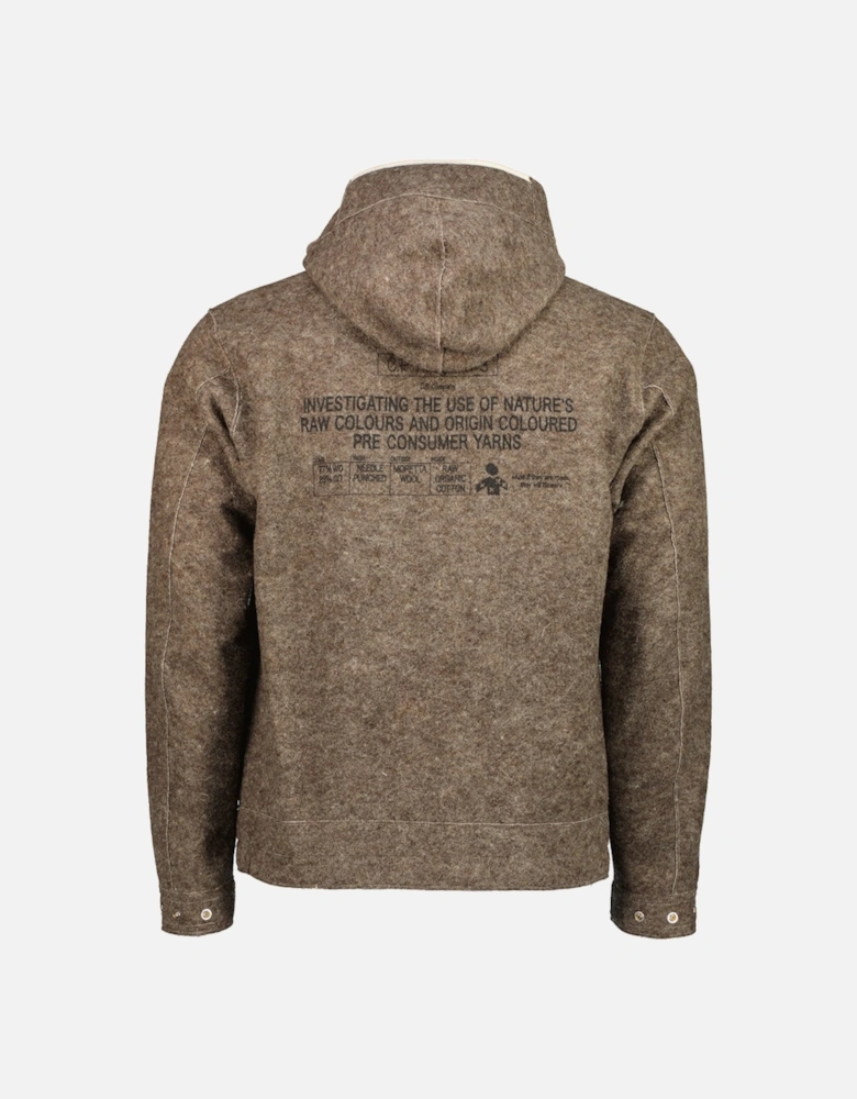 Program_3 Felt Hooded Zipped Overshirt