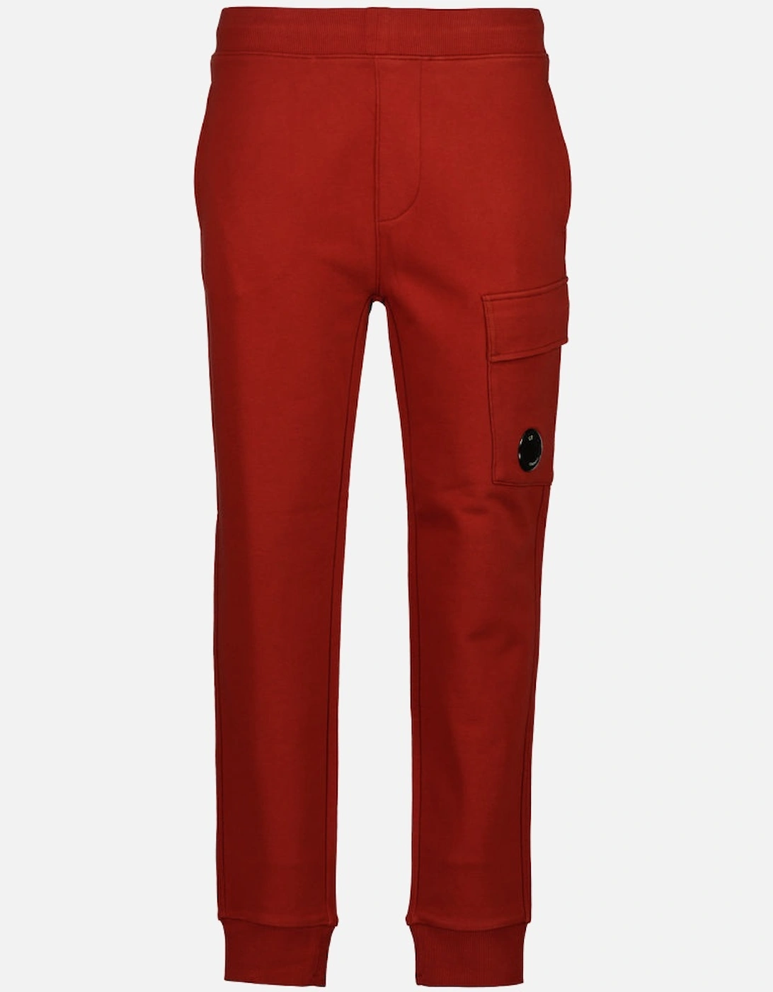 CP Company Men's Lens Fleece Sweat Cargo Pants - Red - Size: XS