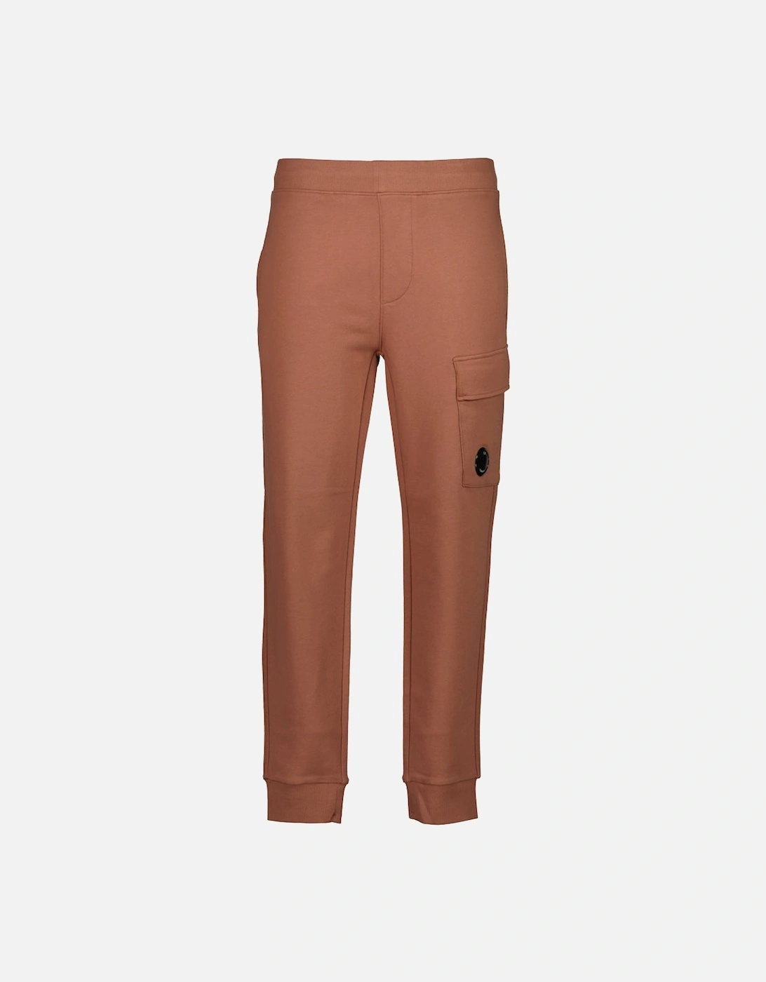 CP Company CP Company Men's Lens Fleece Sweat Cargo Pants - Brown