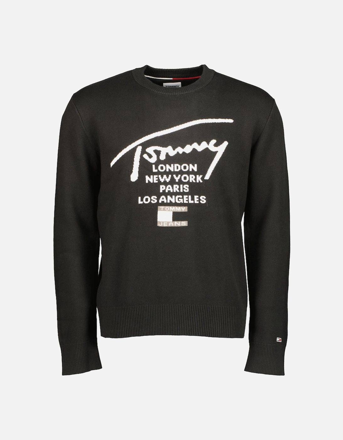Tommy Hilfiger Men's Black Tjm Rlx Spray Sweater - Size: L