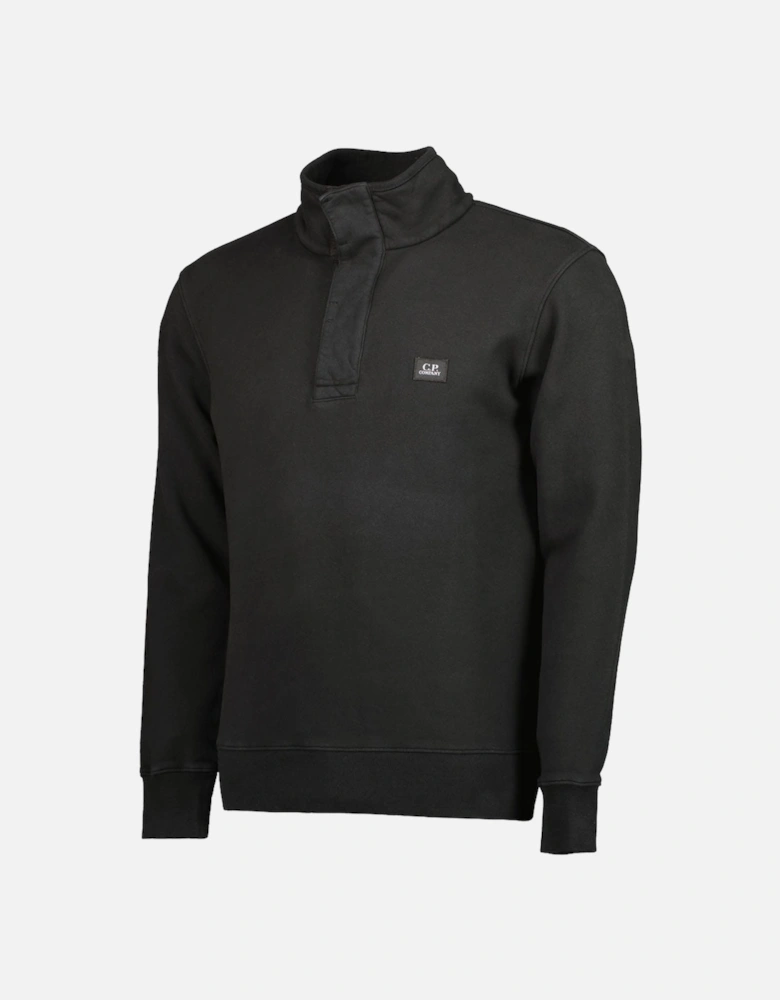 Logo Patch Quarter Button Sweatshirt