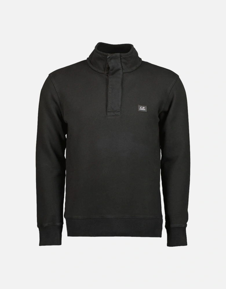 Logo Patch Quarter Button Sweatshirt