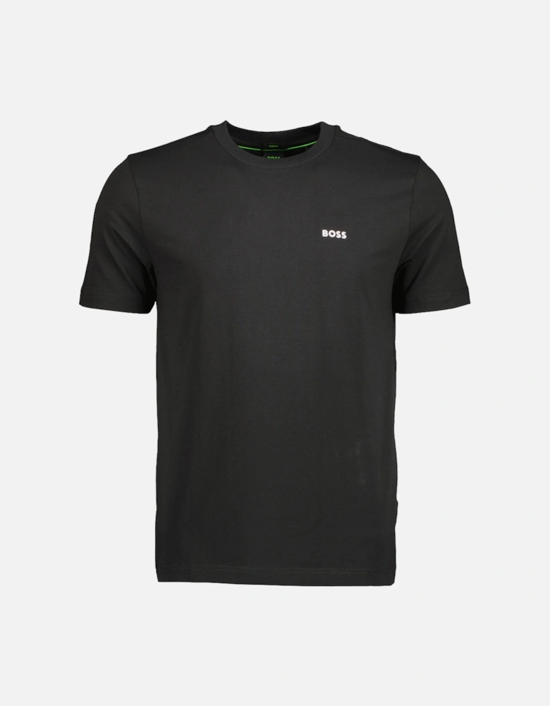 Stretch Cotton Contrast Logo T-Shirt