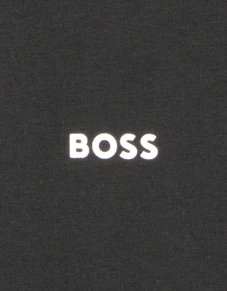 Stretch Cotton Contrast Logo T-Shirt