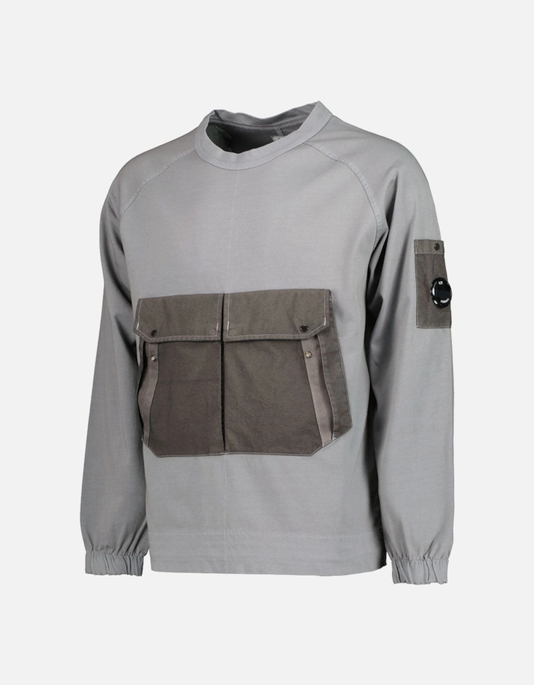 C.P. Mixed Heavy Jersey Lens Sweatshirt