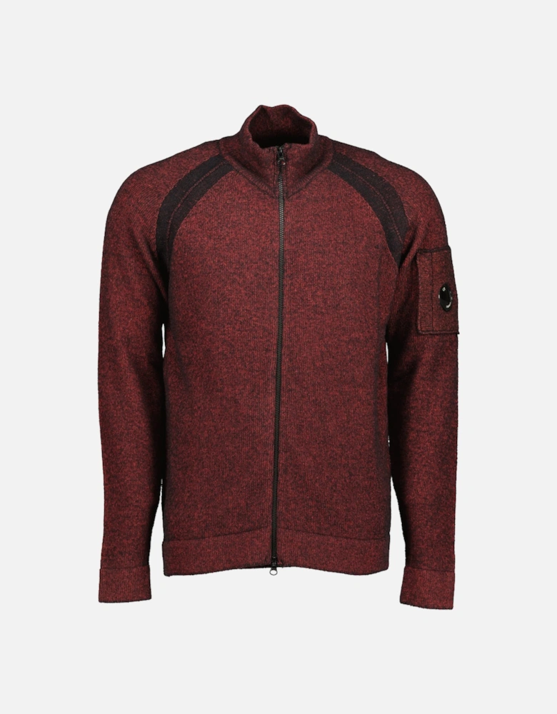 Knitted Lens Zip Cardigan