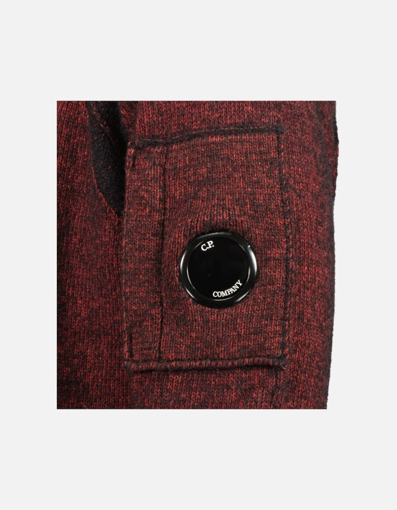 Knitted Lens Zip Cardigan