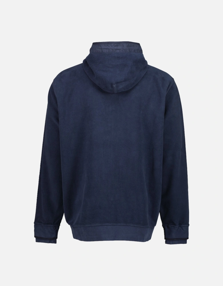 Brushed Fleece Zipped Logo Hoodie
