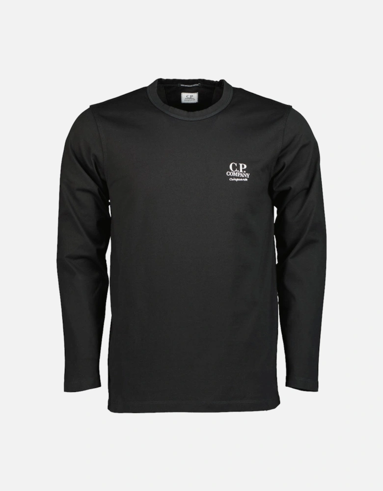Long Sleeve Embroidered Anniversary Logo T-Shirt