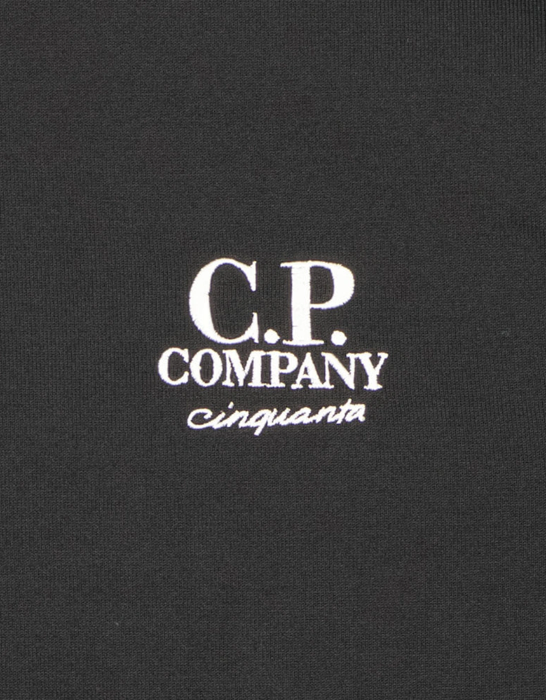 Long Sleeve Embroidered Anniversary Logo T-Shirt