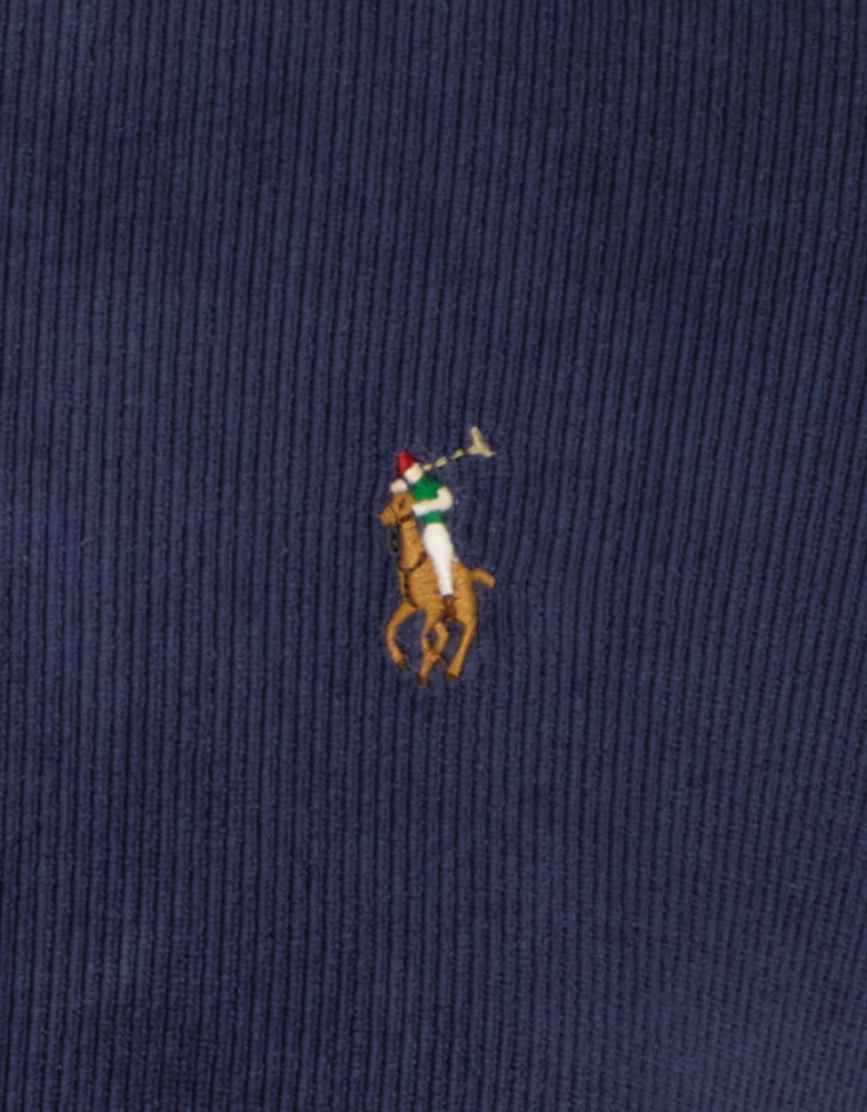 Knit Corduroy Polo Shirt