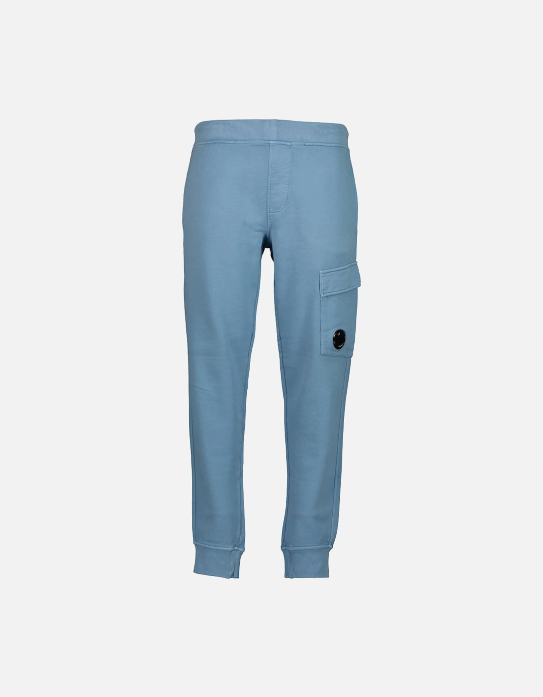 Cp Company Men's Blue Brushed Fleece Lens Sweatpants - Size: 33/32/32/38/Regular