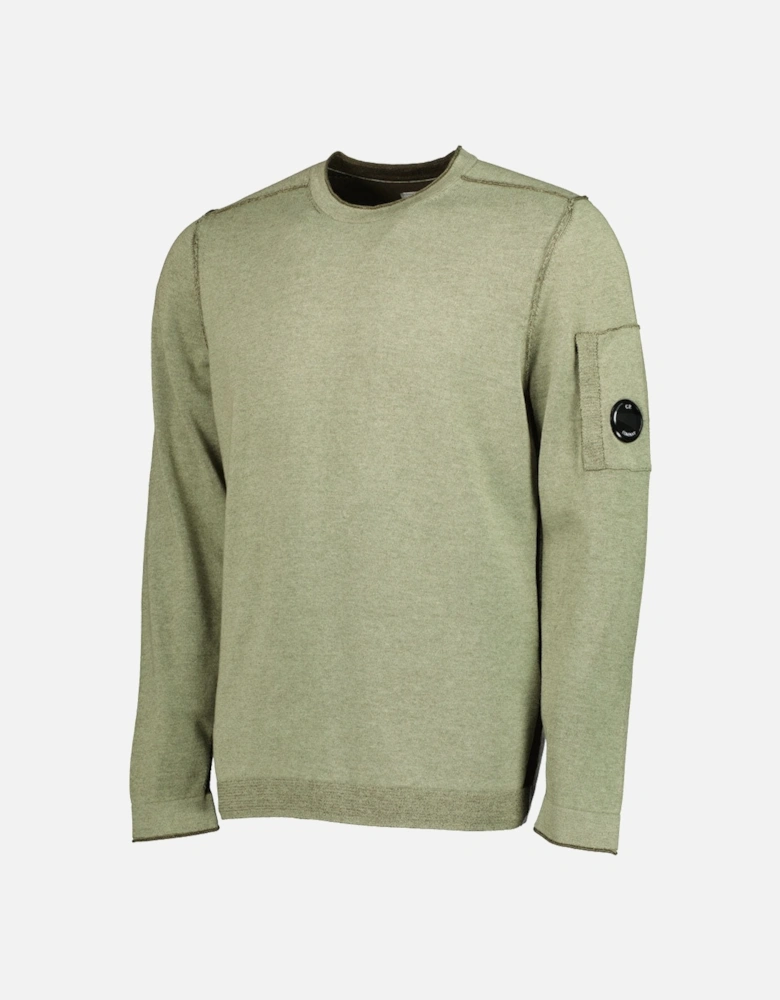 C.P. Double Face Vanisé Crewneck Lens Knit