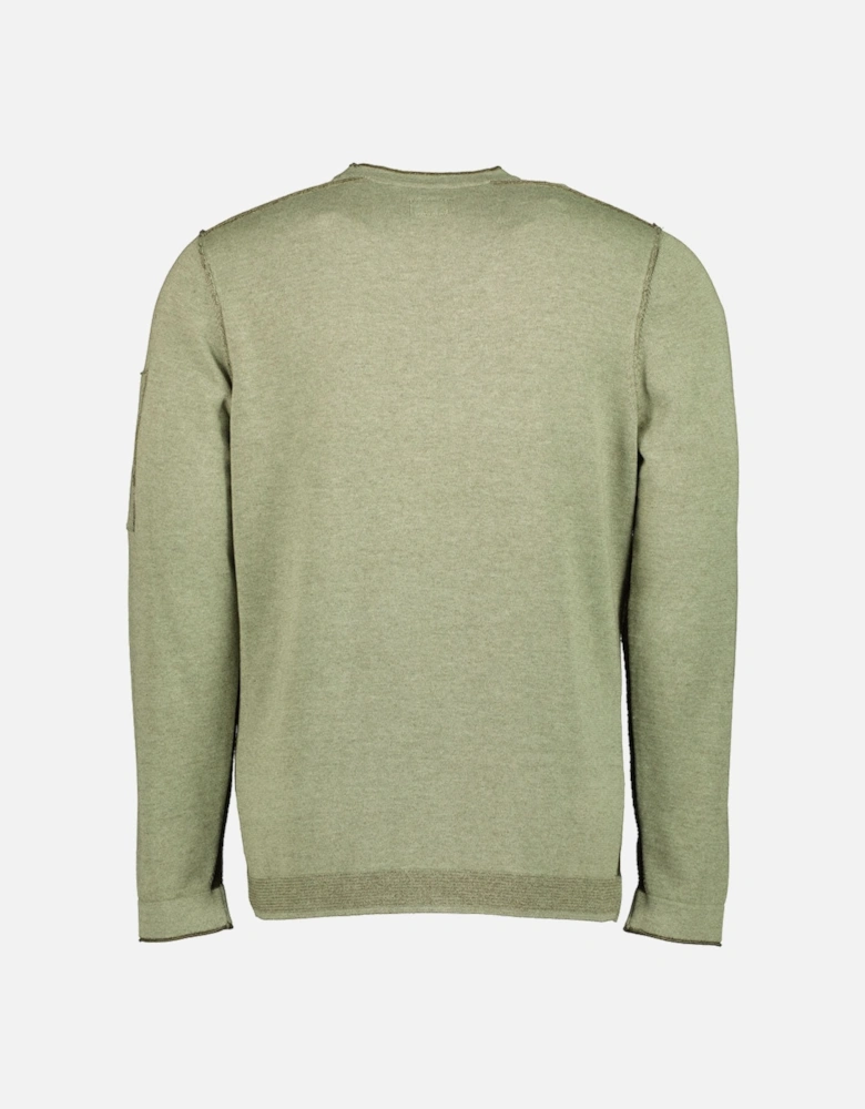 C.P. Double Face Vanisé Crewneck Lens Knit