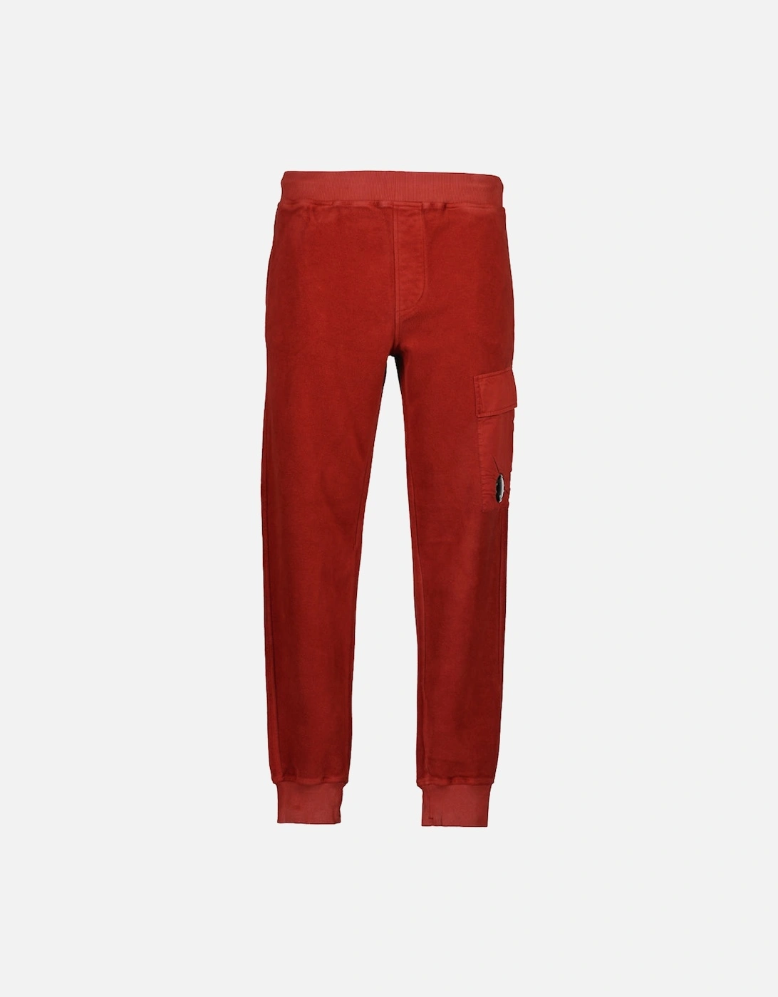 Cp Company Men's Red Brushed Fleece Lens Sweatpants  46/32 3XL