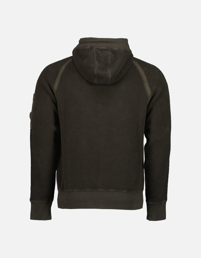 Polar Fleece Zip Up Hooded Lens Sweatshirt