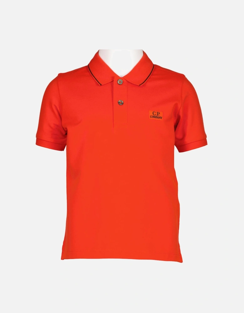 Junior Logo Patch Polo Shirt