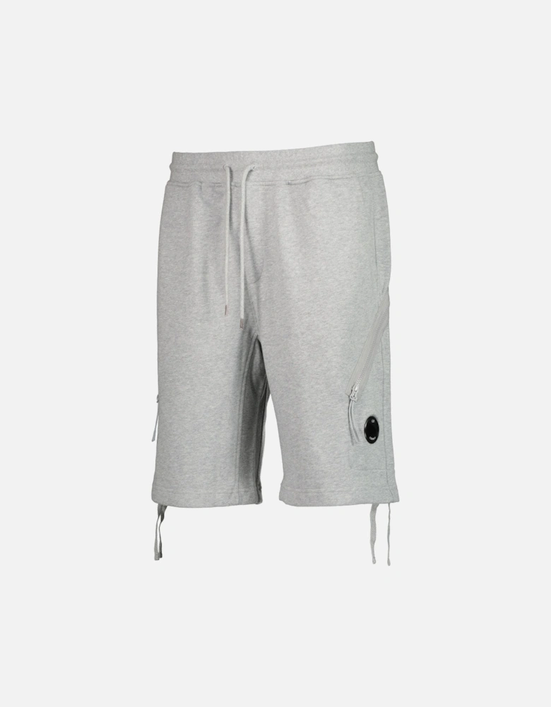 Diagonal Fleece Lens Sweat Shorts