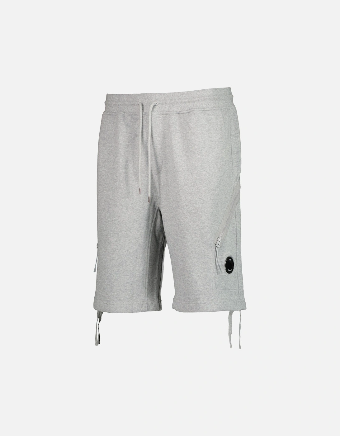 Diagonal Fleece Lens Sweat Shorts