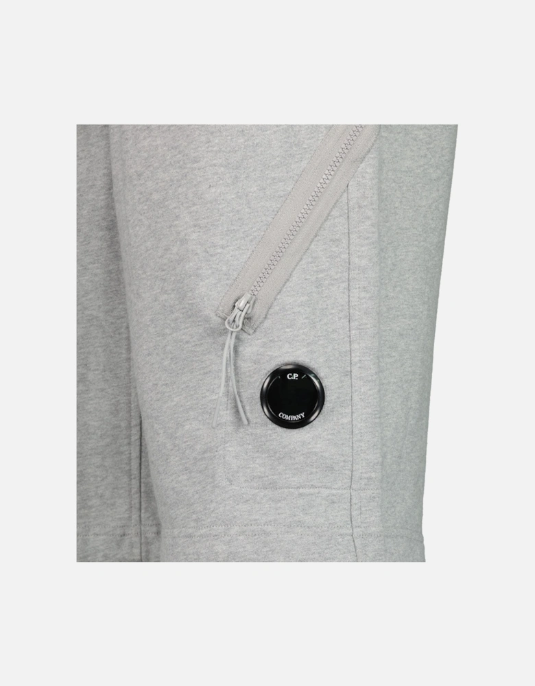 Diagonal Fleece Lens Sweat Shorts