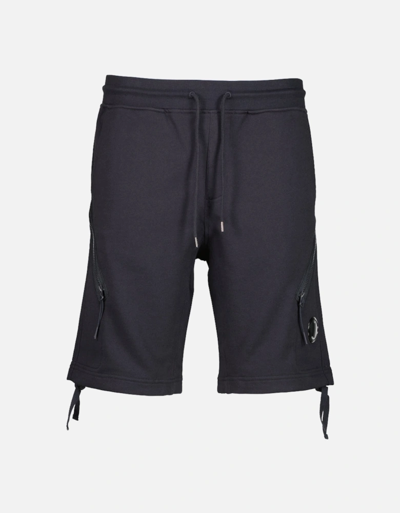 Diagonal Fleece Lens Sweat Shorts