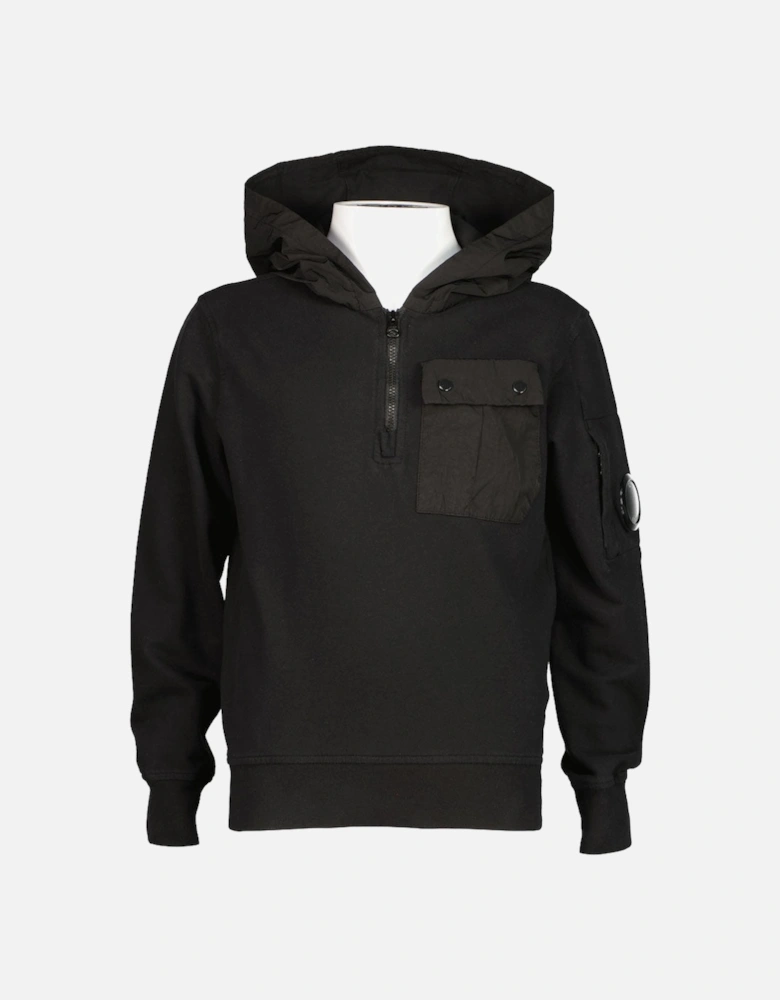 Junior Mixed Quarter Zip Lens Hoodie