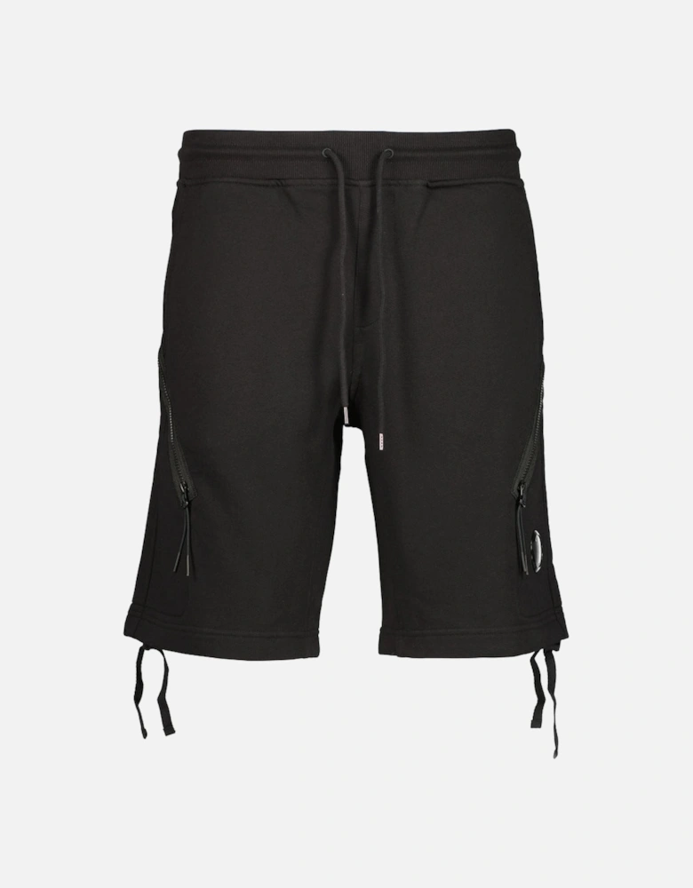 Diagonal Fleece Lens Sweat Shorts