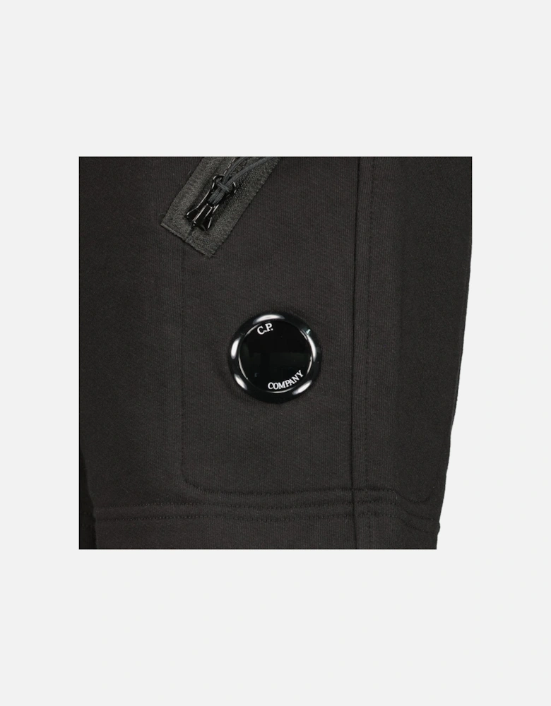 Diagonal Fleece Lens Sweat Shorts