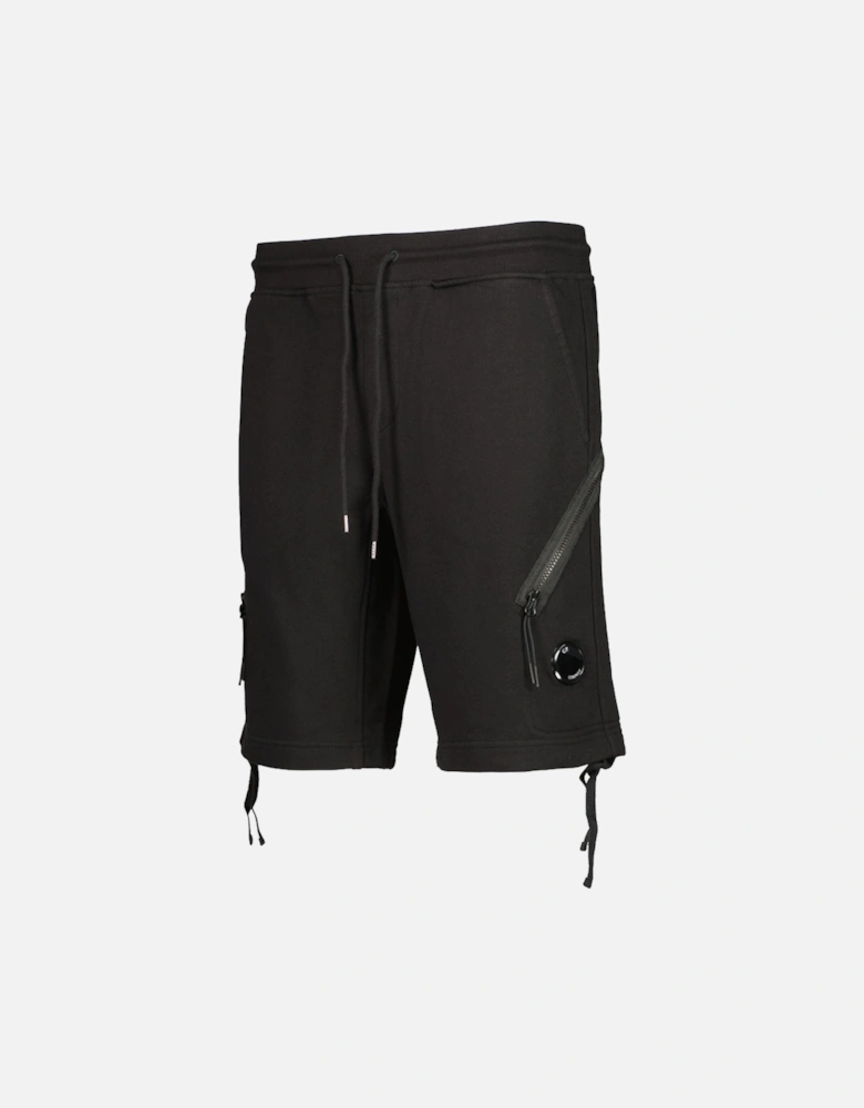 Diagonal Fleece Lens Sweat Shorts