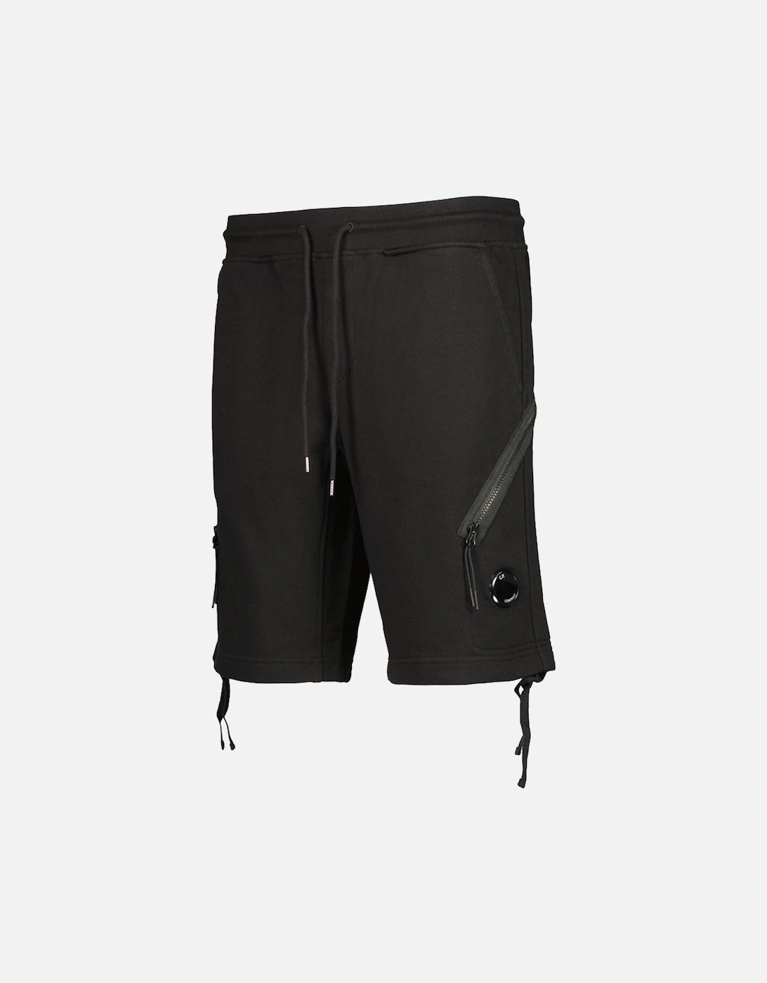 Diagonal Fleece Lens Sweat Shorts