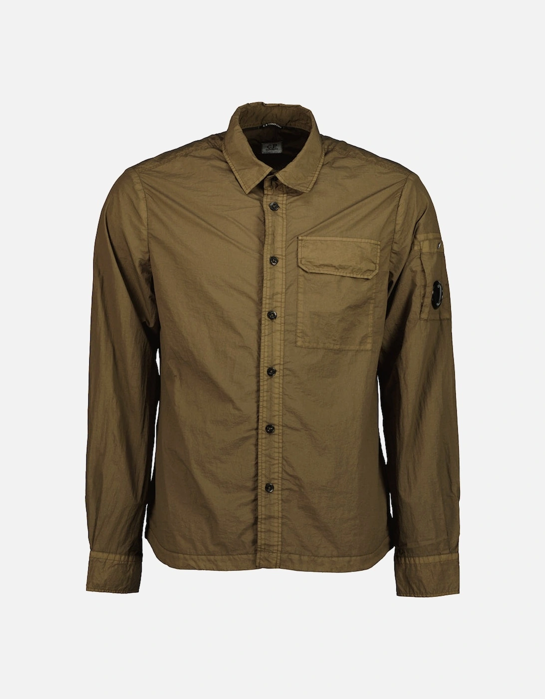 Cp Company Men's Tan Taylon Lens Shirt  Regular/34 Xs