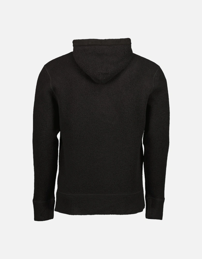 Wool Polar Fleece Logo Hoodie